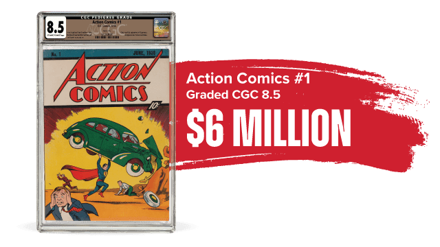 CGC graded Action Comics #1 sold for $6 million